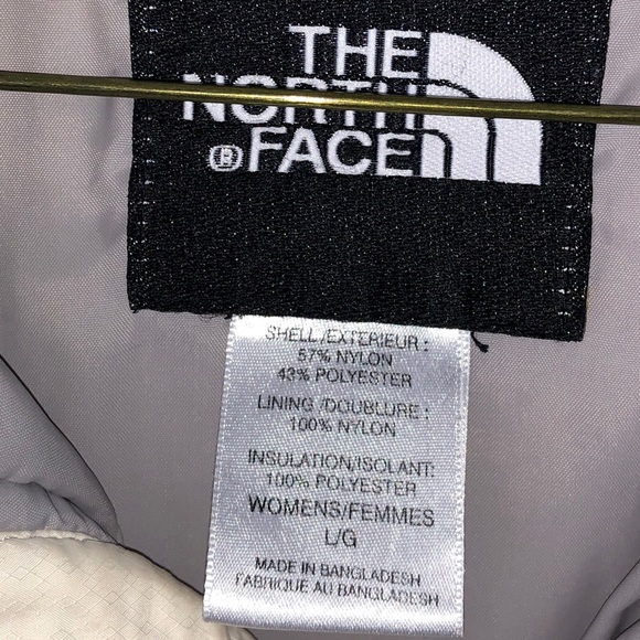 NORTH FACE DOWN COAT | CREAM | women’s L - Picture 4 of 4